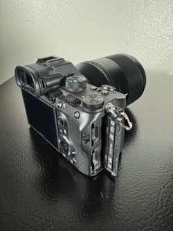 Sony a73 camera with 50mm Zeiss lens 1.4