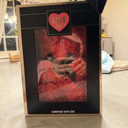 Rose Teddy Bear With Led Light，Valentines Gift