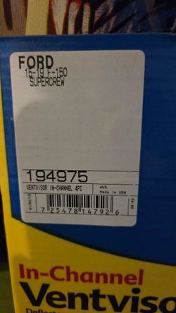 Rainguards for Ford F150 2015-2020