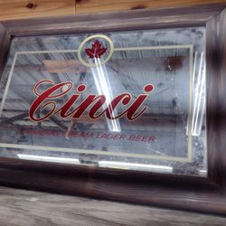 Vintage Beer Mirror