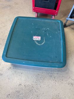 Free Plastic Storage Tub 27 x 27 x 8” deep