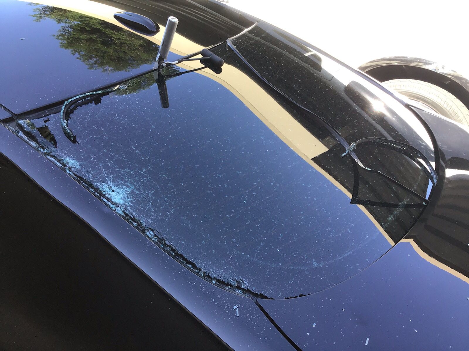 Broken glass, rock chips, windshields