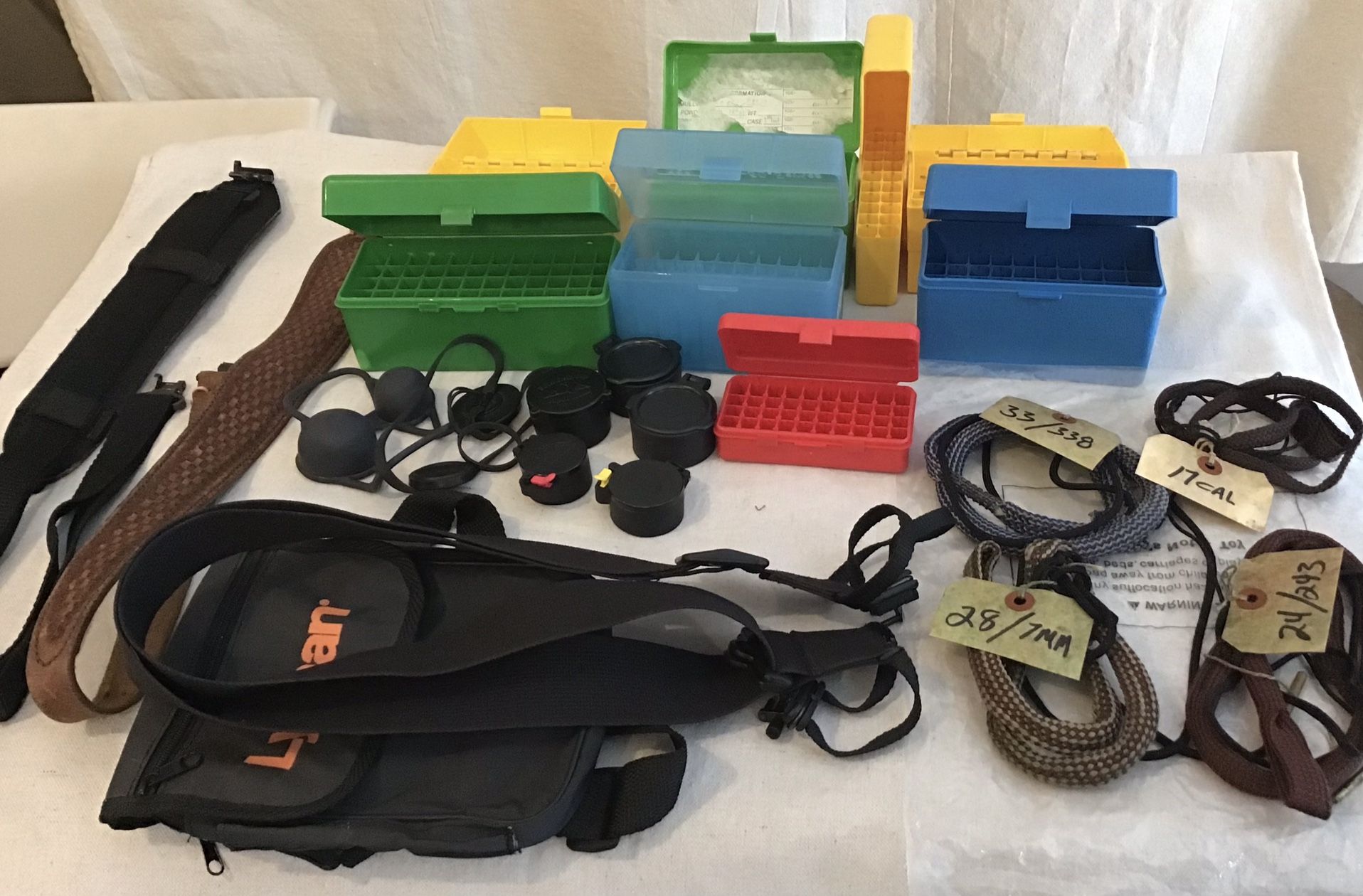 Ammo Boxes, Bore Snakes, Slings & Scope Covers 