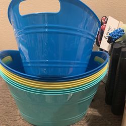 9 Brand New Good Sized Tubs/organizing Containers ALL FOR $8