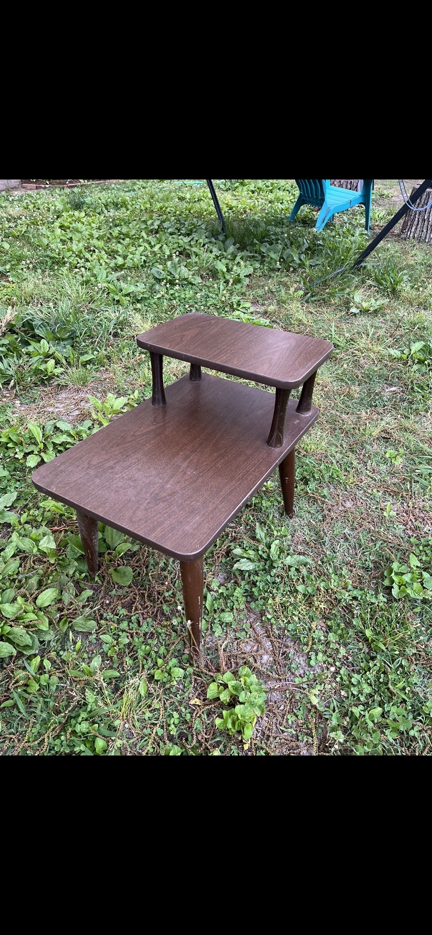 MCM Style Two-Tier End Table