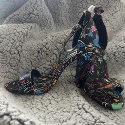 Brand New Graphic Heels