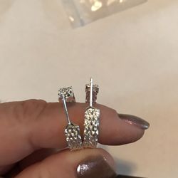 Silver hoops
