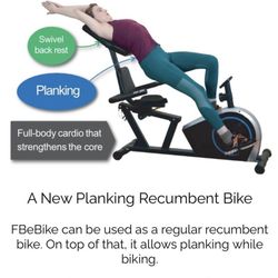 FBE Full Body Exercise recumbent bike. BRAND NEW in the box. SEE DESCRIPTION. SELLING FOR $249 (valued at $500)