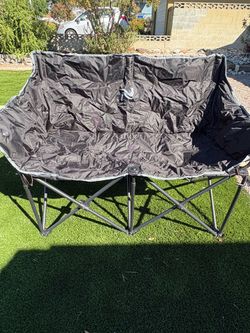 Double Heated folding portable chair