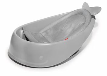 Skip Hop Infant Bath Tub 3-Stage Grow With Baby Smart Sling - Grey - Age 0+