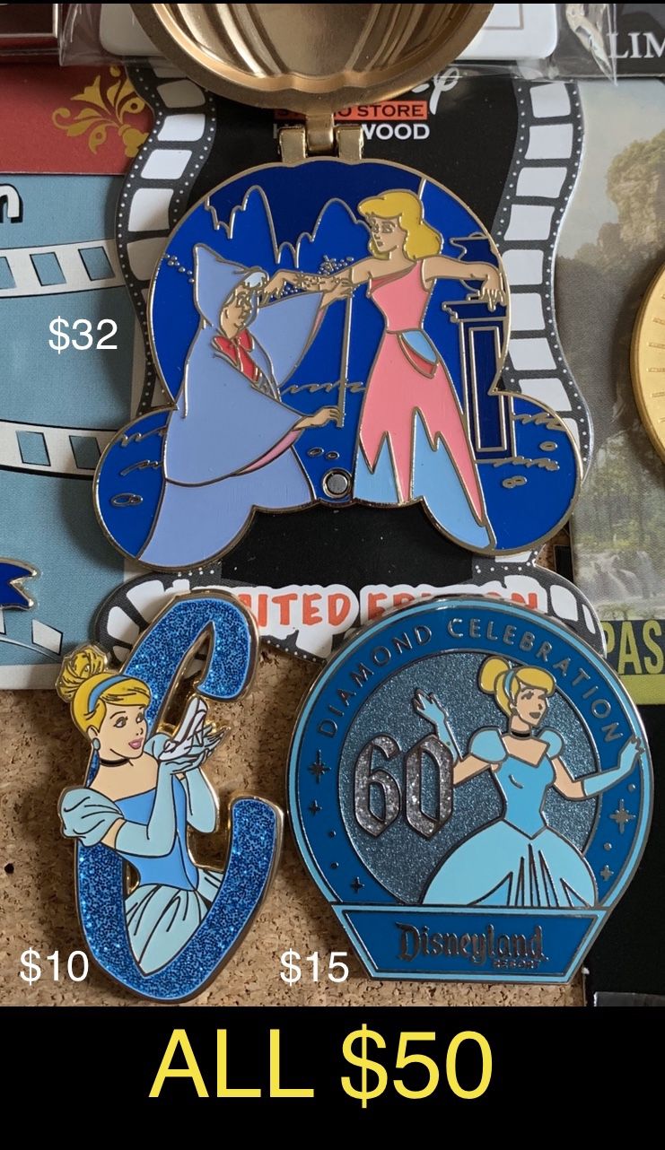 Disney Cinderella trading pins