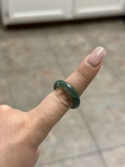 Jade Green Ring Size 8