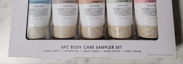 6 Bottle Bath and Body Care Gift Set