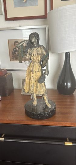 Native American Woman Figurine Sculpture