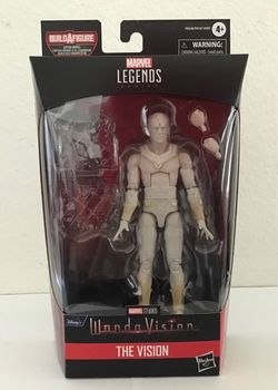 Marvel Legends White Vision 6” Figure WandaVision Falcon Wings BAF Wave No BAF