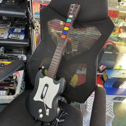 PS2 WIRED Guitar Hero Guitar - RedOctane Mint