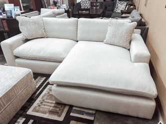 Oversized PLUSH 100" Feather Cloud Sectional Sofa Couch