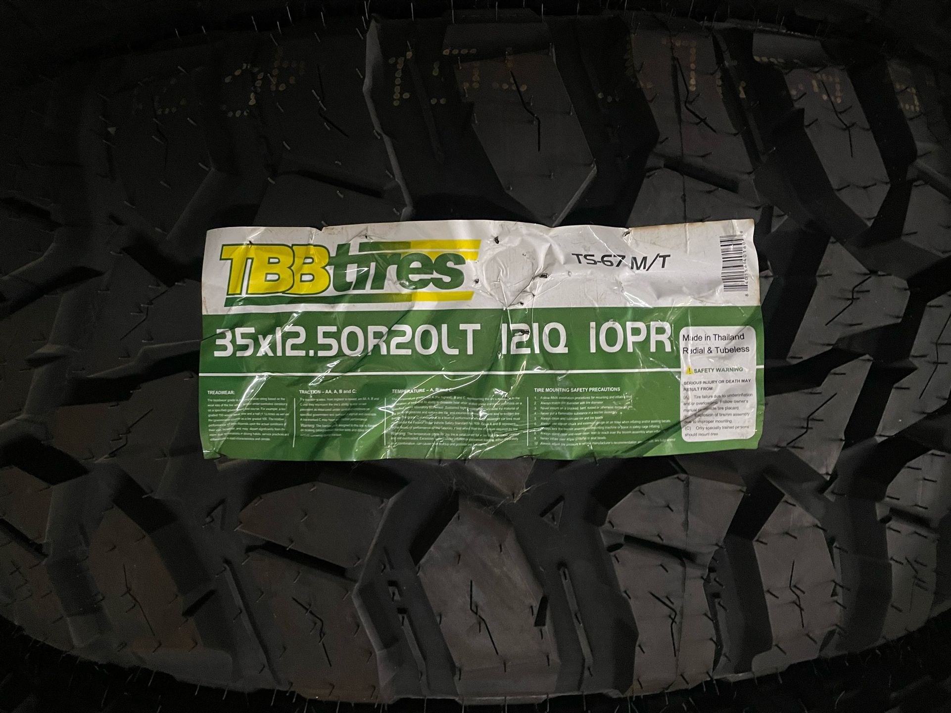 35x12.5R20LT TBB Mud-terrain