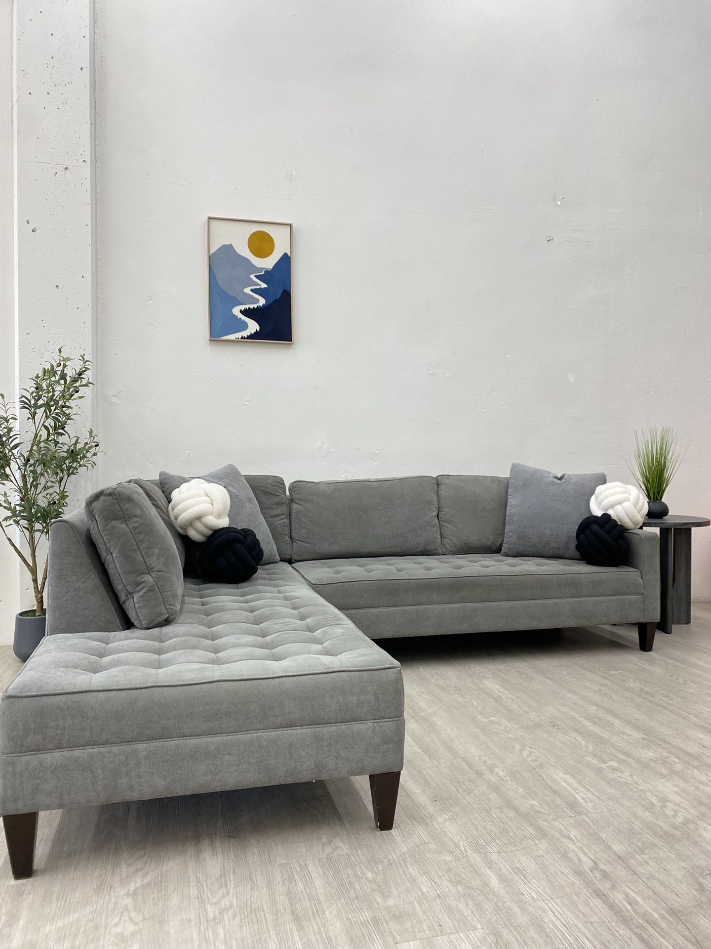 Z Gallerie Vapor Style Daybed Sectional Couch