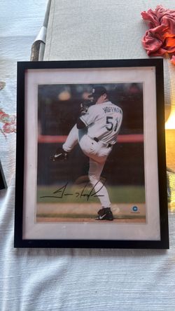Trevor Hoffman Signed Framed Photo – Padres #51