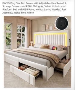 Brand New in the Box King Bed Frame