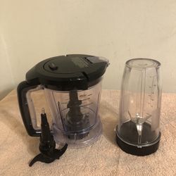 Ninja Blender Blend & Prep 40oz Pitcher With Lid & Blades Plus Blender Cup