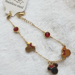 Stainless Steel Minnie Mouse 🐭 Bracelet 