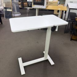 Overbed Table with Wheels, Height Adjustable Rolling Laptop Desk, Mobile