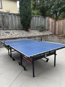 Foldable Large On Wheels Ping Pong Table 