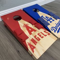 Angels Dodger 1/4 Size Mini Cornhole 