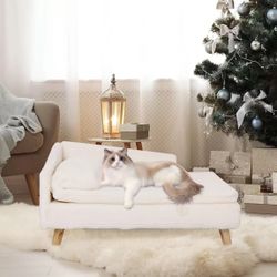 P-XM116-M Pet Sofa Soft Dog Bed Couch Sponge Cushion Puppy Kitten Warm Recliner Waterproof