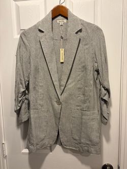 Brand New Max Studio Striped Blazer women’s size XS clothes - retail $118