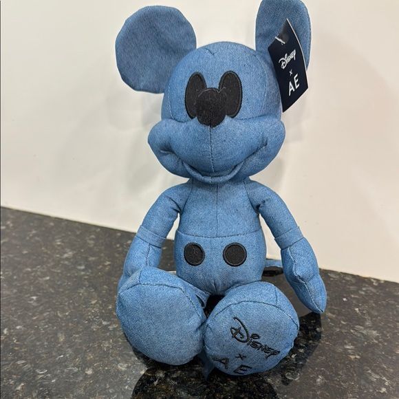 Mickey Mouse Disney x AE American Eagle Blue Denim Special Edition Plush Toy NEW