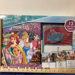 NEW Disney Princess First Look and Find Padded Board Book Phoenix Intl