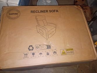 New black recliner chair
