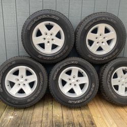 stock Jeep Wheels Tires Included (both New)