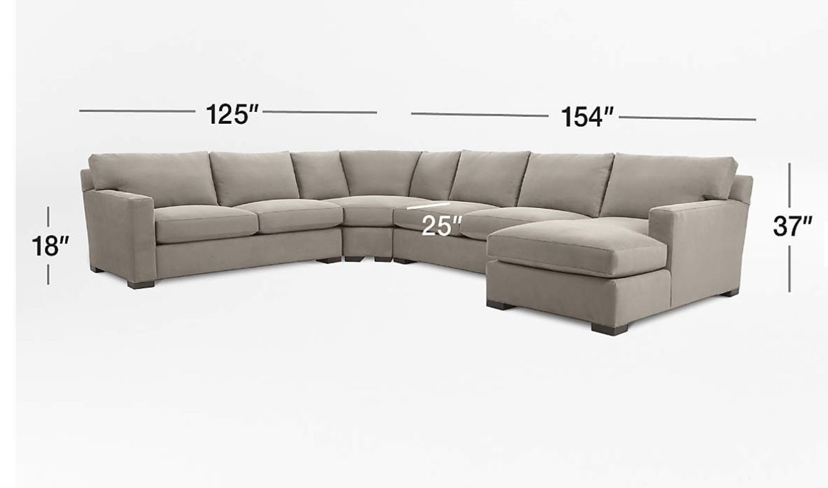 Brand New Sectional Couch - Crate & Barrel Axis