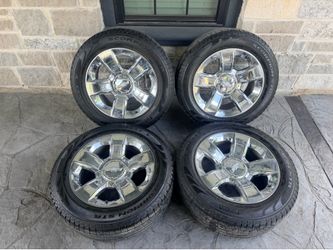 20’ Silverado Tahoe Yukon Sierra Denali Suburban LTZ Wheels Tires 6 Lug