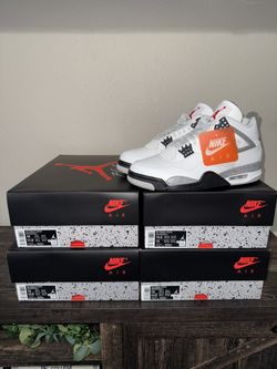 Jordan 4 white Cement