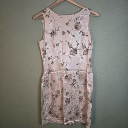 Sleeveless Floral Dress Size 5/6 Made In USA