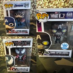 Funko Pop “captain America (Lot Of 3)