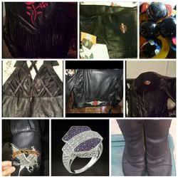 Leather motorcycle items