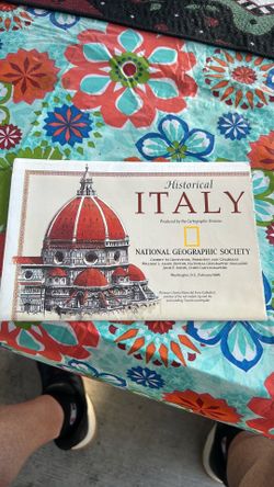 VTG National Geographic ephemera/map