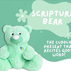 NEW Talking Scripture Plush Bear