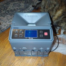 Cassida C300 Professional USD Coin Counter, Sorter and Wrapper/Roller, 300 coins/min, with Quickload and Printing-Compatible,Gray