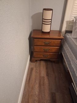 Two Wooden Nightstands