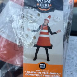 Construction Cone Costume Adult One Size Halloween