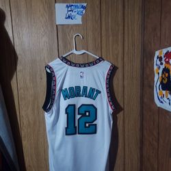 Sports Card With Ja Morant Memphis Grizzlies Large Nike Jersey