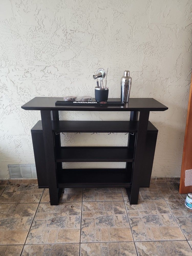 Mini Bar With Wine Glass Slots