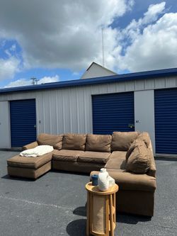 Ashley Furniture Tan Microfiber 3-Piece Sectional with Chaise (FREE delivery)